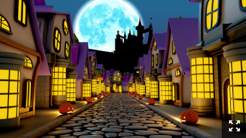 ハロウィンの町